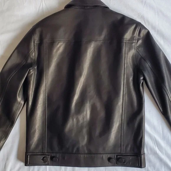 JBrand leather trucker jacket